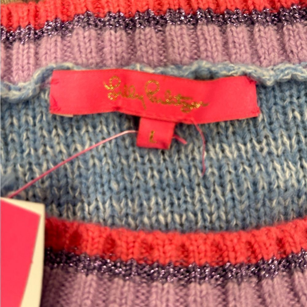 NWT LILLY PULITZER Blue VERNA SWEATER💘 - Picture 5 of 6